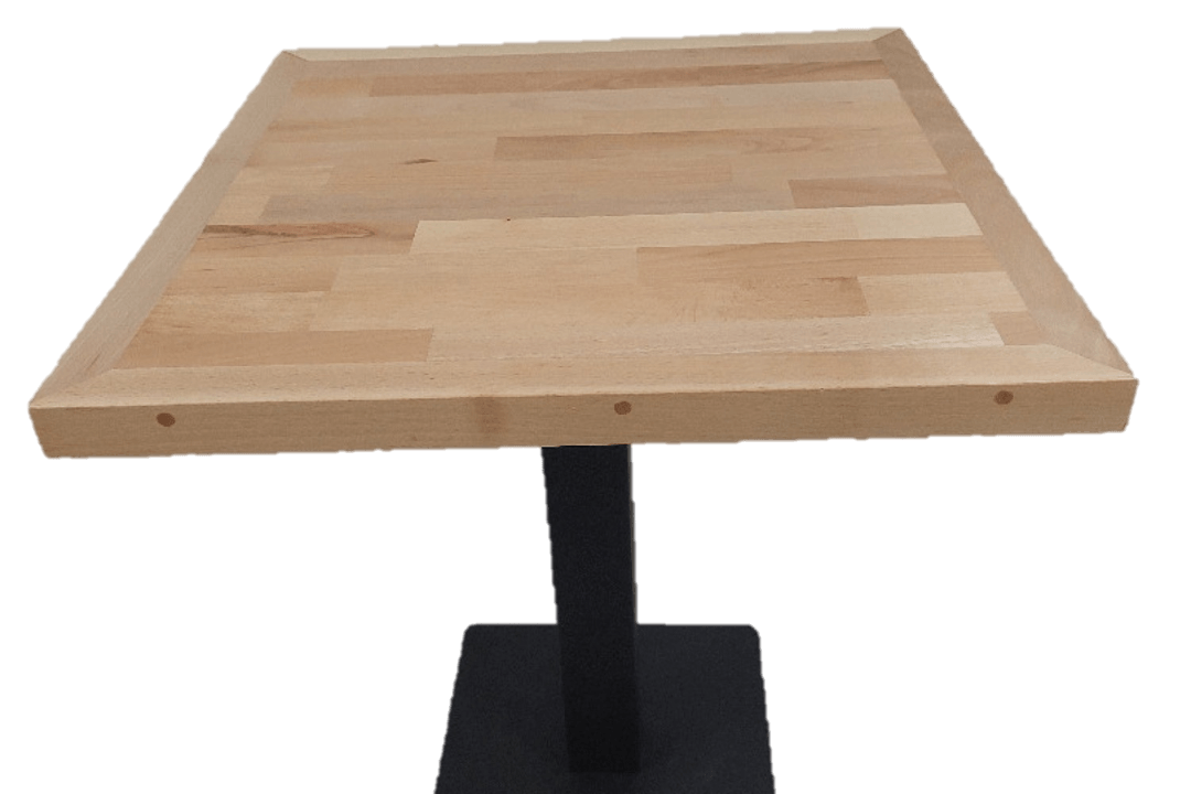 Masa lemn masiv fag, patrat1, Ideal, 70 x 70 x 76 cm, culoare natur lemn, ArteLemn