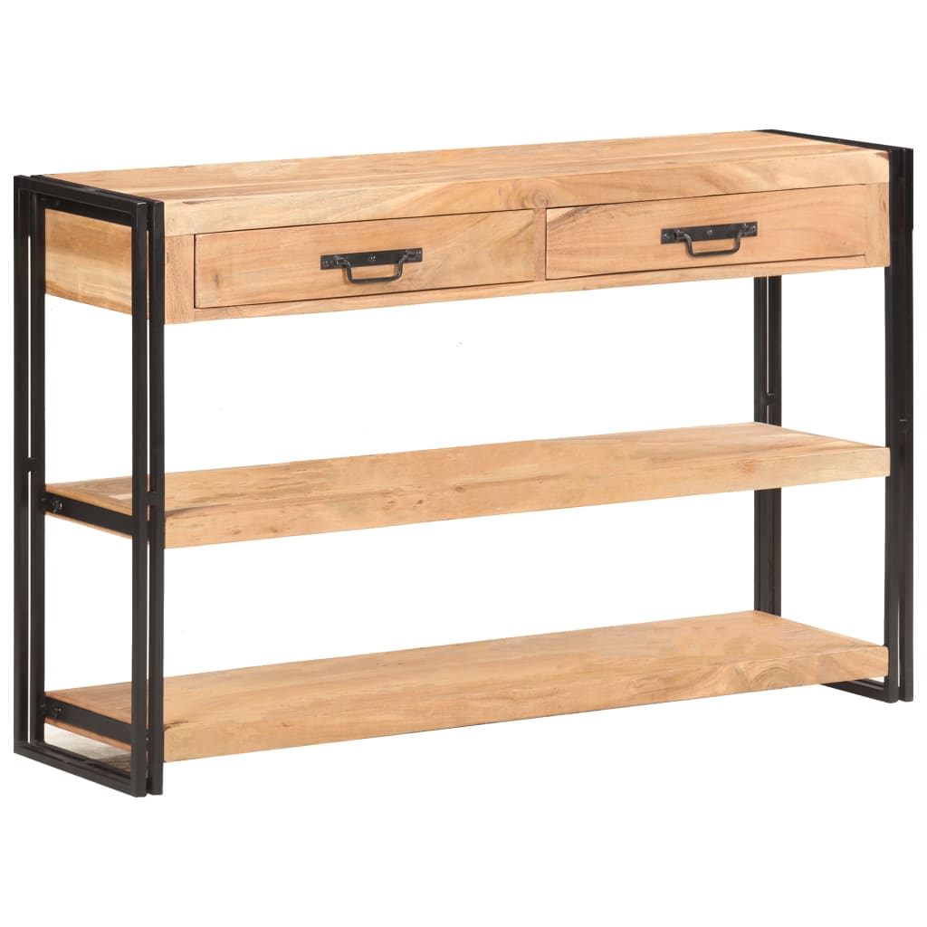 Servanta, 120 x 30 x 75 cm, lemn masiv de acacia — imaginea 5