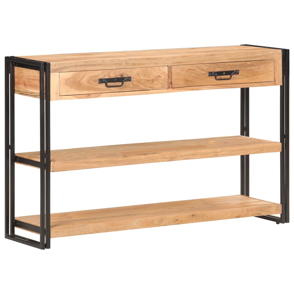 Servanta, 120 x 30 x 75 cm, lemn masiv de acacia — imaginea 8