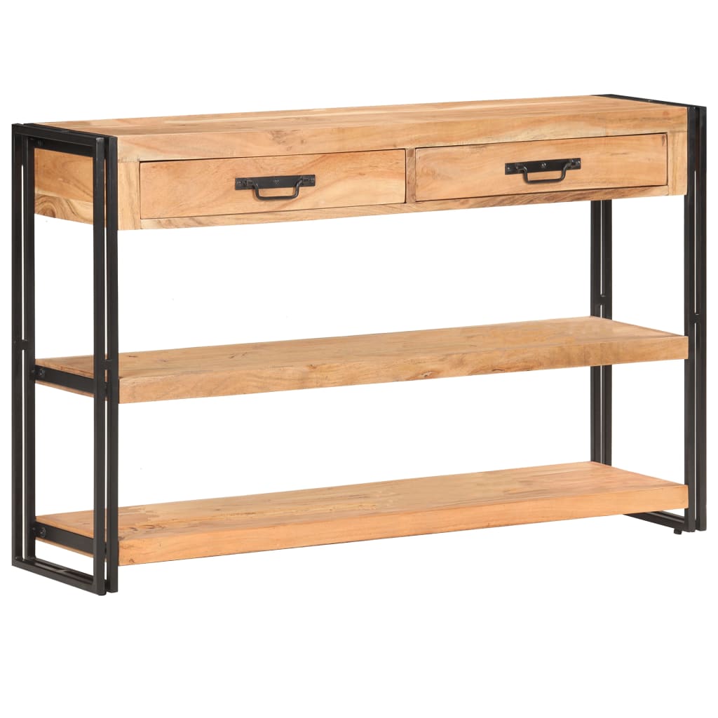 Servanta, 120 x 30 x 75 cm, lemn masiv de acacia — imaginea 9