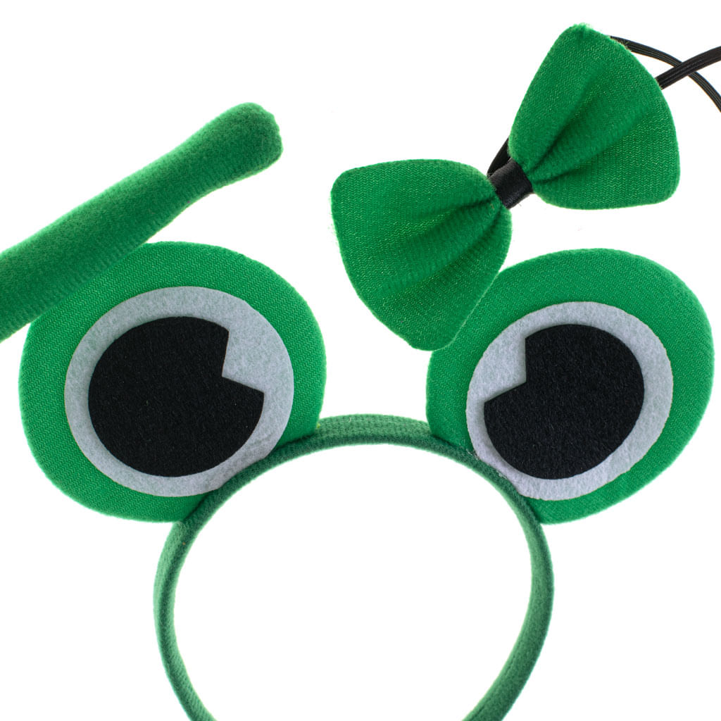 Set costumatie Broscuta, bentita, papion, coada, verde - imagine 4