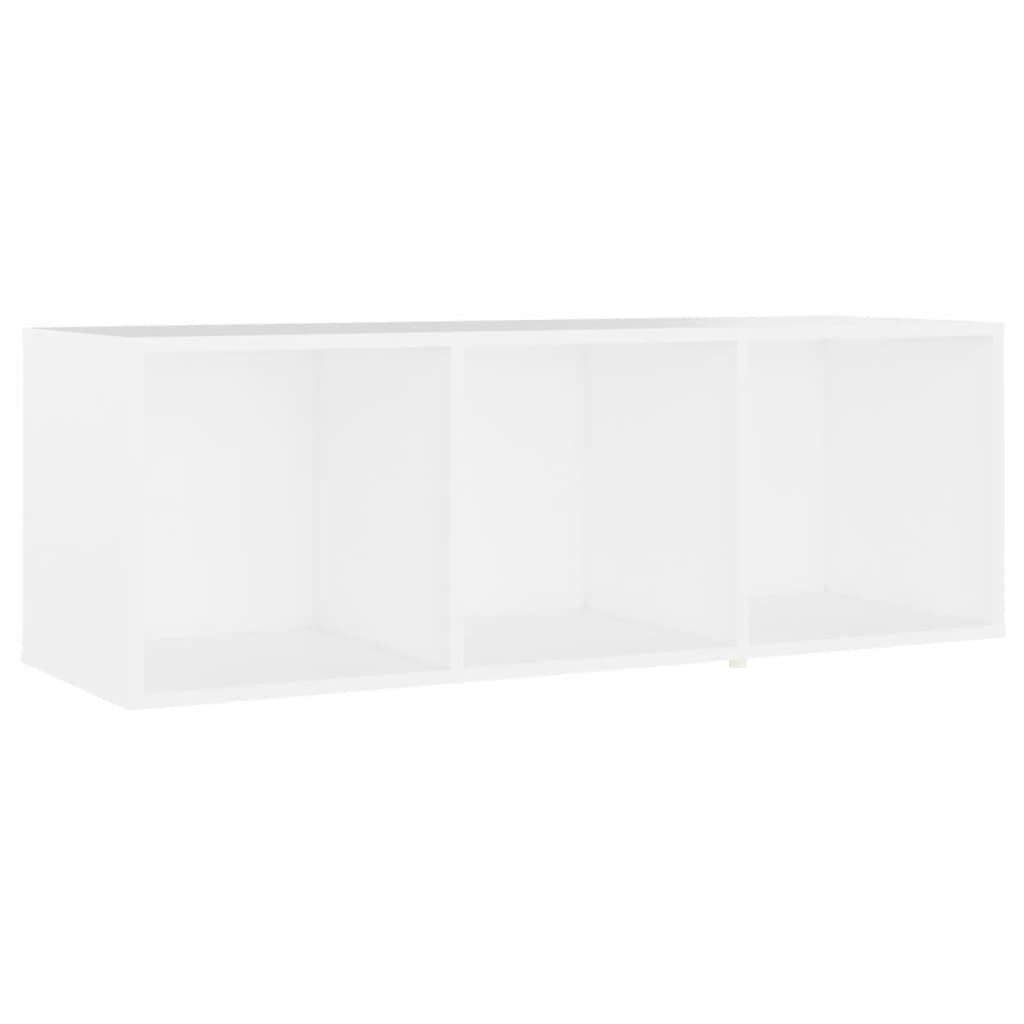 Dulapuri TV, 4 buc., alb, 107 x 35 x 37 cm, lemn prelucrat, Alb, 107 x 35 x 37 cm — imaginea 2