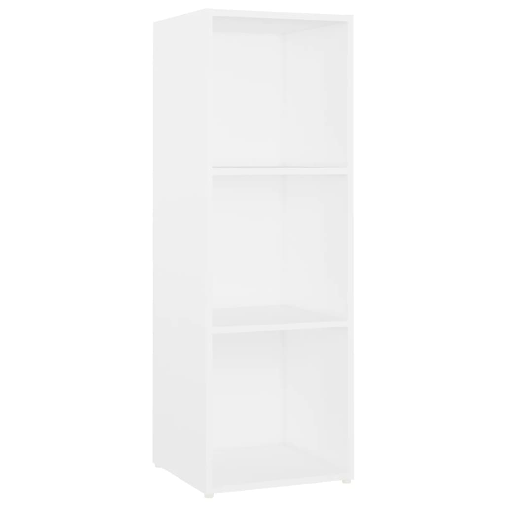 Dulapuri TV, 4 buc., alb, 107 x 35 x 37 cm, lemn prelucrat, Alb, 107 x 35 x 37 cm — imaginea 8