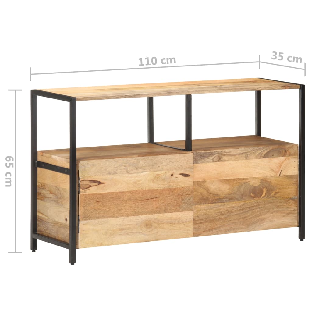 Servanta, 110 x 35 x 65 cm, lemn masiv de mango — imaginea 7