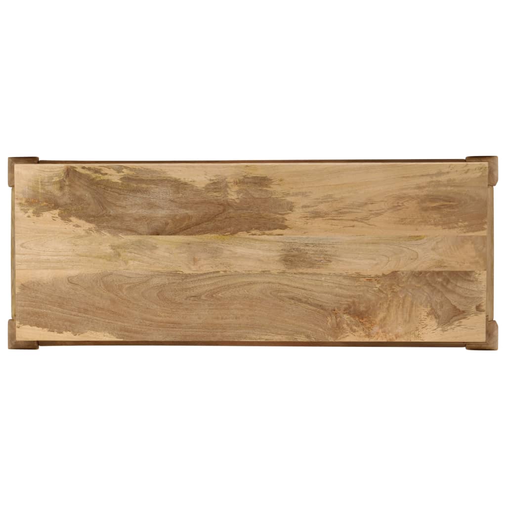 Masa consola, 118 x 38 x 76 cm, lemn masiv de mango — imaginea 6