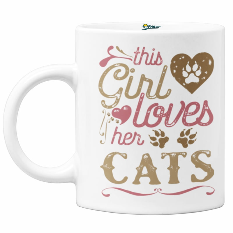 Cana This girl loves her cats, Priti Global, 330 ml