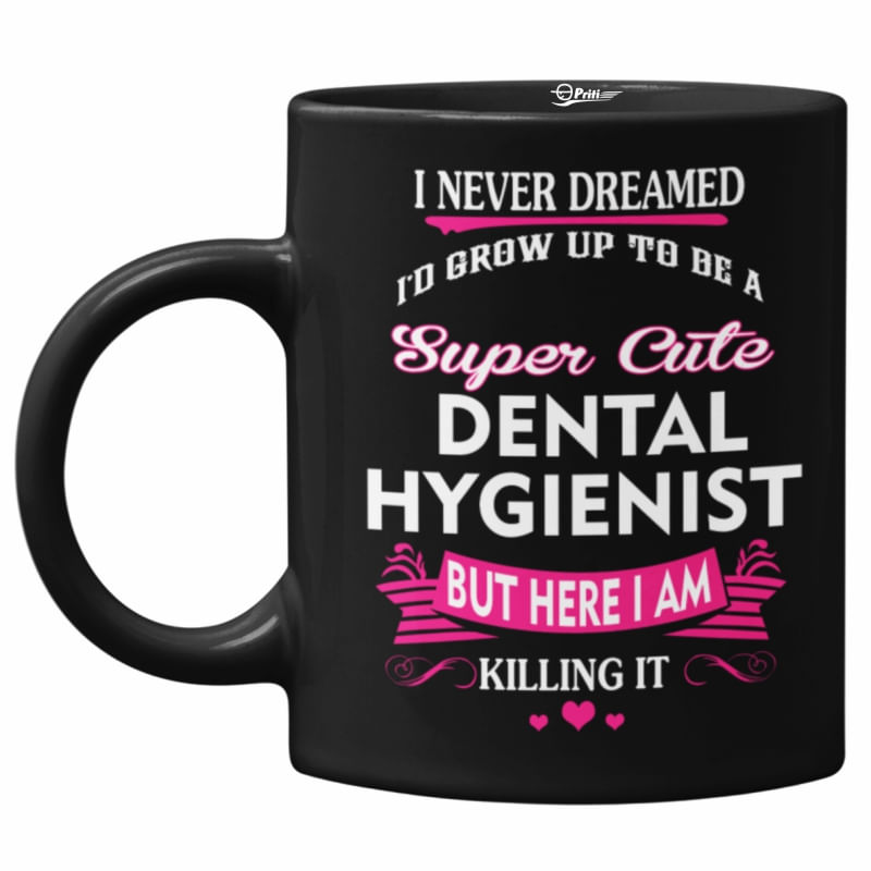 Cana neagra, Super cute dental hygienist, Priti Global, 330 ml