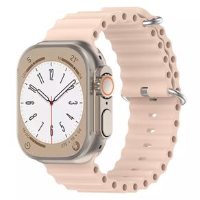 Apparel & Accessories Curea din silicon pentru Apple Watch 1-8-SE-Ultra, 42-49 mm, Breathe In, Roz, KOF-BBL6962