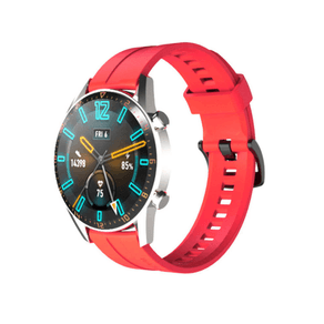 Apparel & Accessories Curea din silicon pentru Huawei Watch GT/GT2/GT2 PRO, 46 mm, Line UP, Rosu, MON-BBL5618
