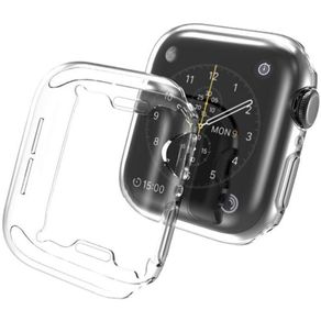 Set 2 carcase pentru Apple Watch 7, 41 mm, Bibilel, Silicon, Transparent, HUR-BBL5182