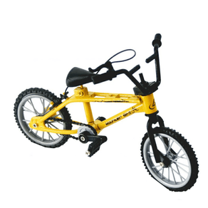 Sporting Goods Mini Bicicleta de ghidat cu degetul pentru copii, Finger Bike, dezvolta abilitatile cognitive control maini, Galben