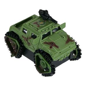 Masina de teren Bibilel, model armata, cu baterii, Verde, BBL1679
