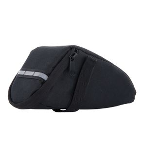 Borseta pentru bicicleta cu montare pe cadru sau sa, pentru telefon, accesorii, 17cm x 9cm x 9cm, Negru