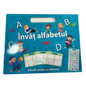 Carte ilustrata cu exercitii pentru copii, Invat Alfabetul, JMB-BBL2987
