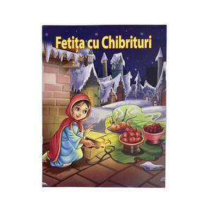Carte poveste A4 pentru copii, Fetita cu chibrituri, 8 pagini, Bibilel Kids, Multicolor, JMB-BBL6943