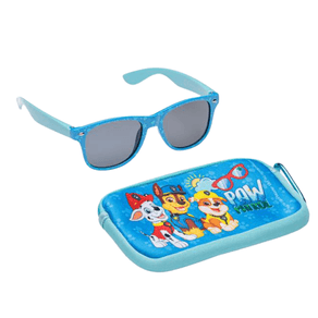 ochelari de soare pentru copii cu protectie uv Set ochelari de soare si etui pentru copii, model Paw Patrol, 100% protectie UV, +3 ani, Albastru