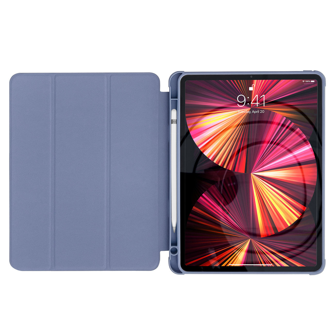 Husa de protectie, pentru Apple iPad Pro 12.9 inch 2018/2020/2021, cu suport pentru Pen, Flip cover - 2 | YEO