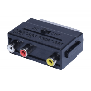 Electronics Adaptor SCART - 3RCA cu intrerupator, Negru, AXT-BBL4618