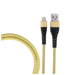 transfer muzica de pe pc pe iphone Cablu de incarcare/transfer date USB la conector compatibil iPhone,  1M, ranforsat, Gold, BBL1382