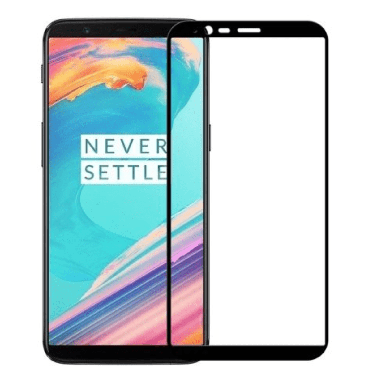 Folie protectie de sticla 9H pentru Oneplus 5T, negru, BBL289