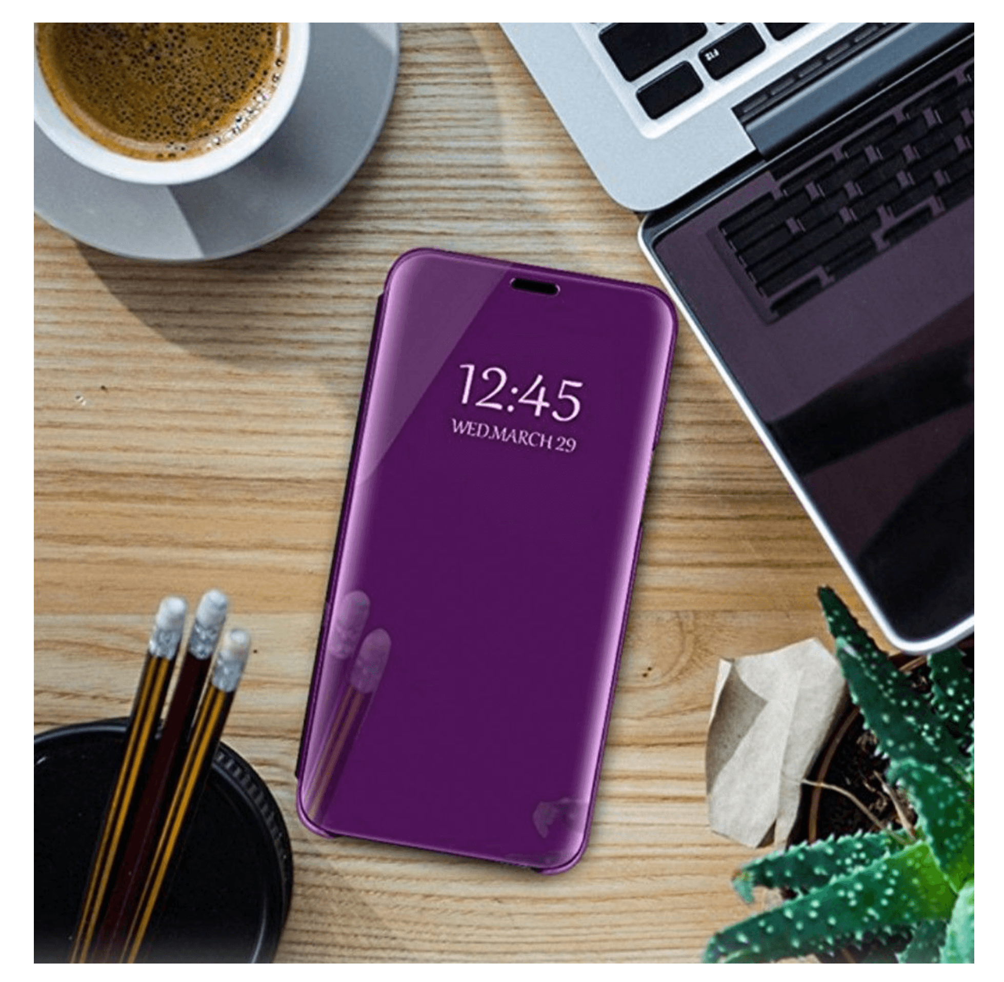 Husa Clear View, Samsung Galaxy S9, flip cover, MOV, TEO-BBL6570 - 2 | YEO