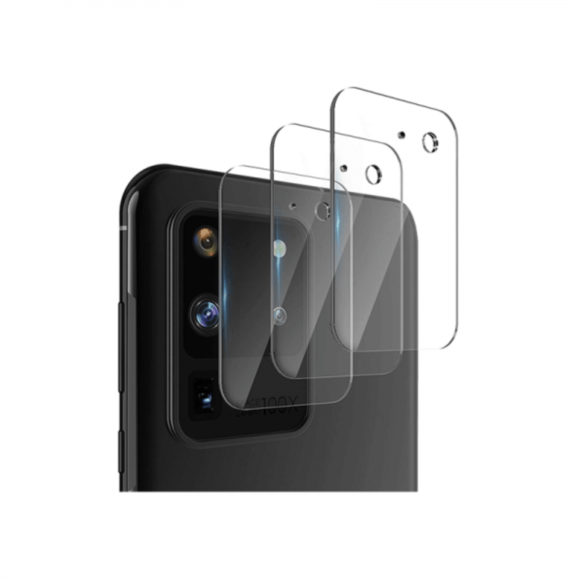 Folie de protectie Sticla securizata 9H, pentru camera spate, Bibilel, compatibila cu Samsung S20 Ultra, Transparent - 2 | YEO