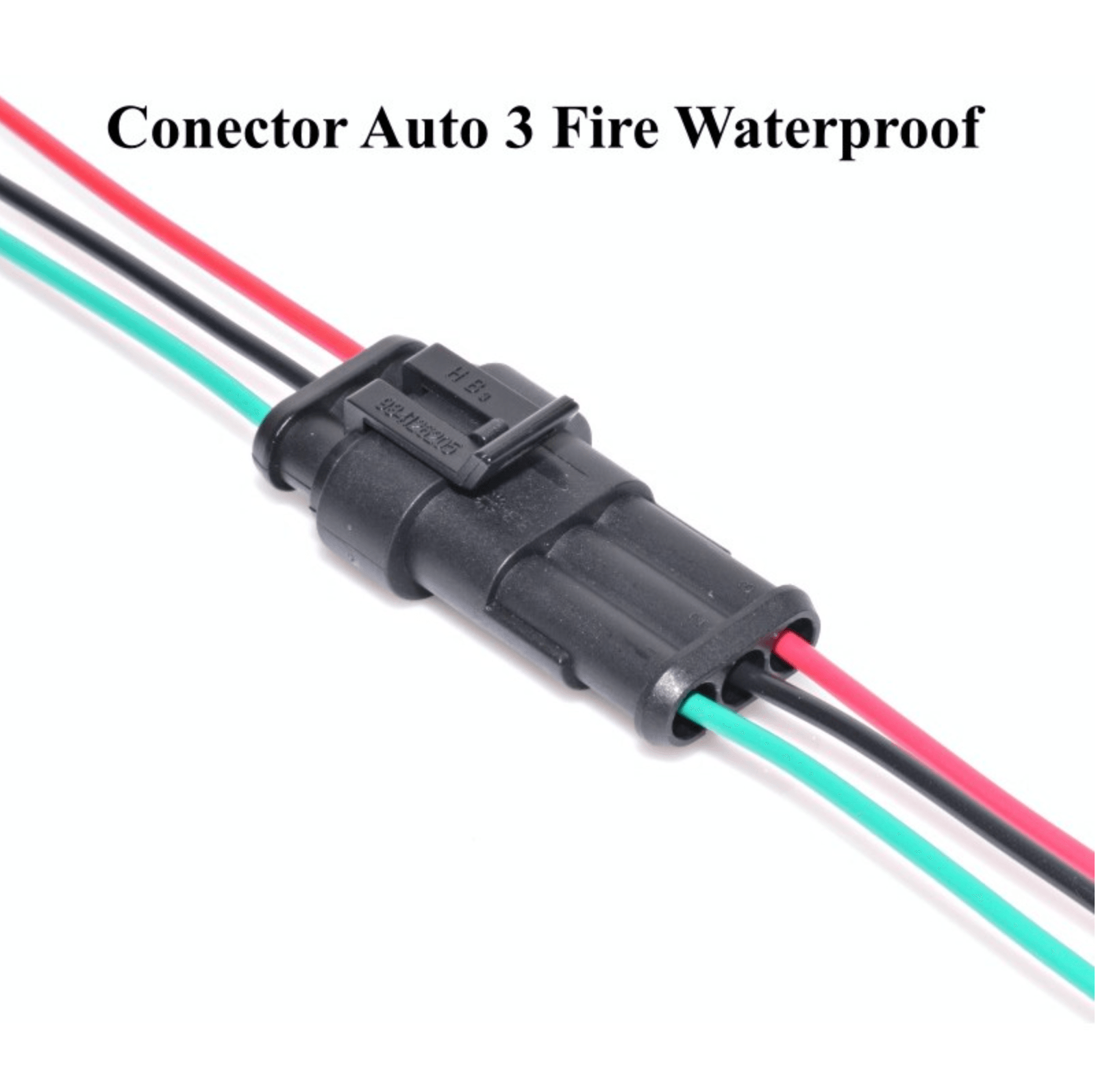 Conectori auto 3 fire Waterproof, 3 pini, 13 cm, Negru, AXT-BBL3928 - 4 | YEO