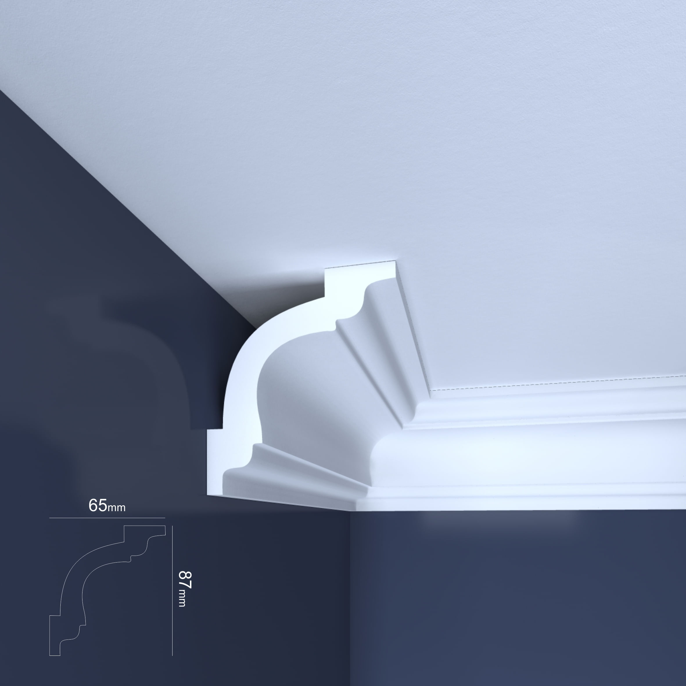 Scafa decorativa din polistiren Thermodecor XPS B16, 2 m — imaginea 3