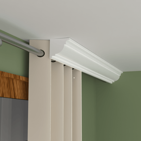 Cornisa Masca draperie xps polistiren MD07, 81×78×2000mm — imaginea 2