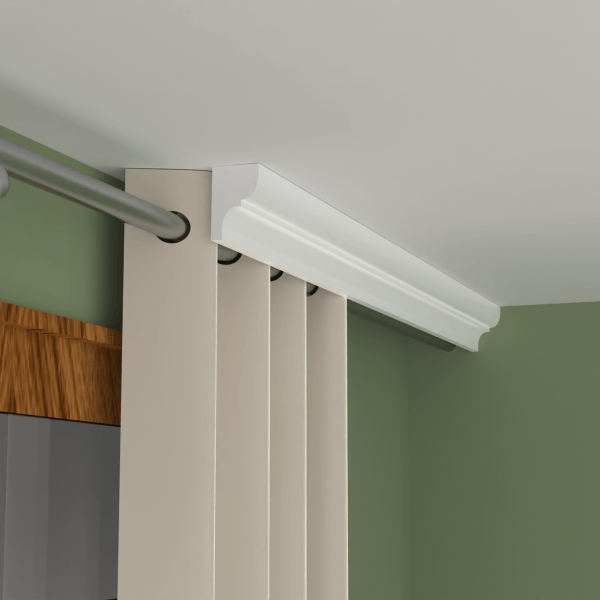Cornisa Masca draperie xps polistiren MD10, 45×70×2000mm — imaginea 2