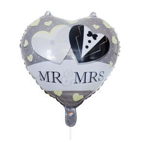Balon "Mr&Mrs", 34x38 cm, Multicolor, JMB-BBL4362