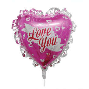 Baloane, Love You, in forma inima, Roz, JMB-BBL4217