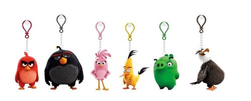 Figurina plastic cu agatatoare, Angry Birds, Chuck,blister, 7-8,5cm
