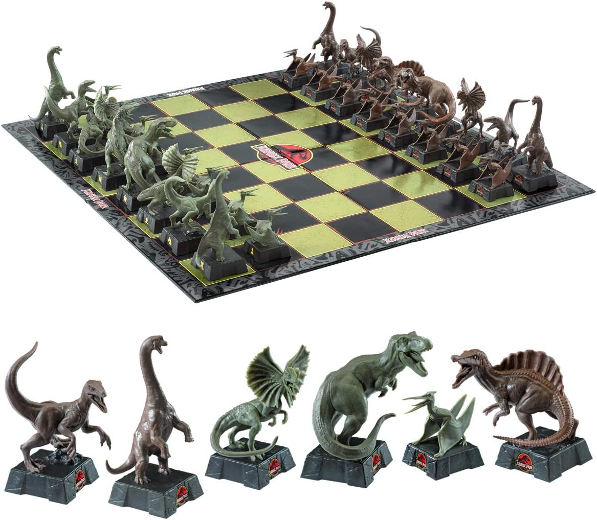 Joc sah Jurassic Park IdeallStore®, Dinosaur Battle, 45x45 cm, PVC, multicolor - 2 | YEO