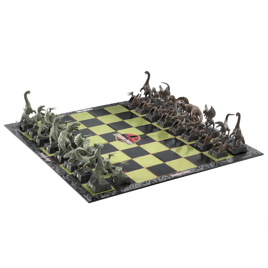 Joc sah Jurassic Park IdeallStore®, Dinosaur Battle, 45x45 cm, PVC, multicolor