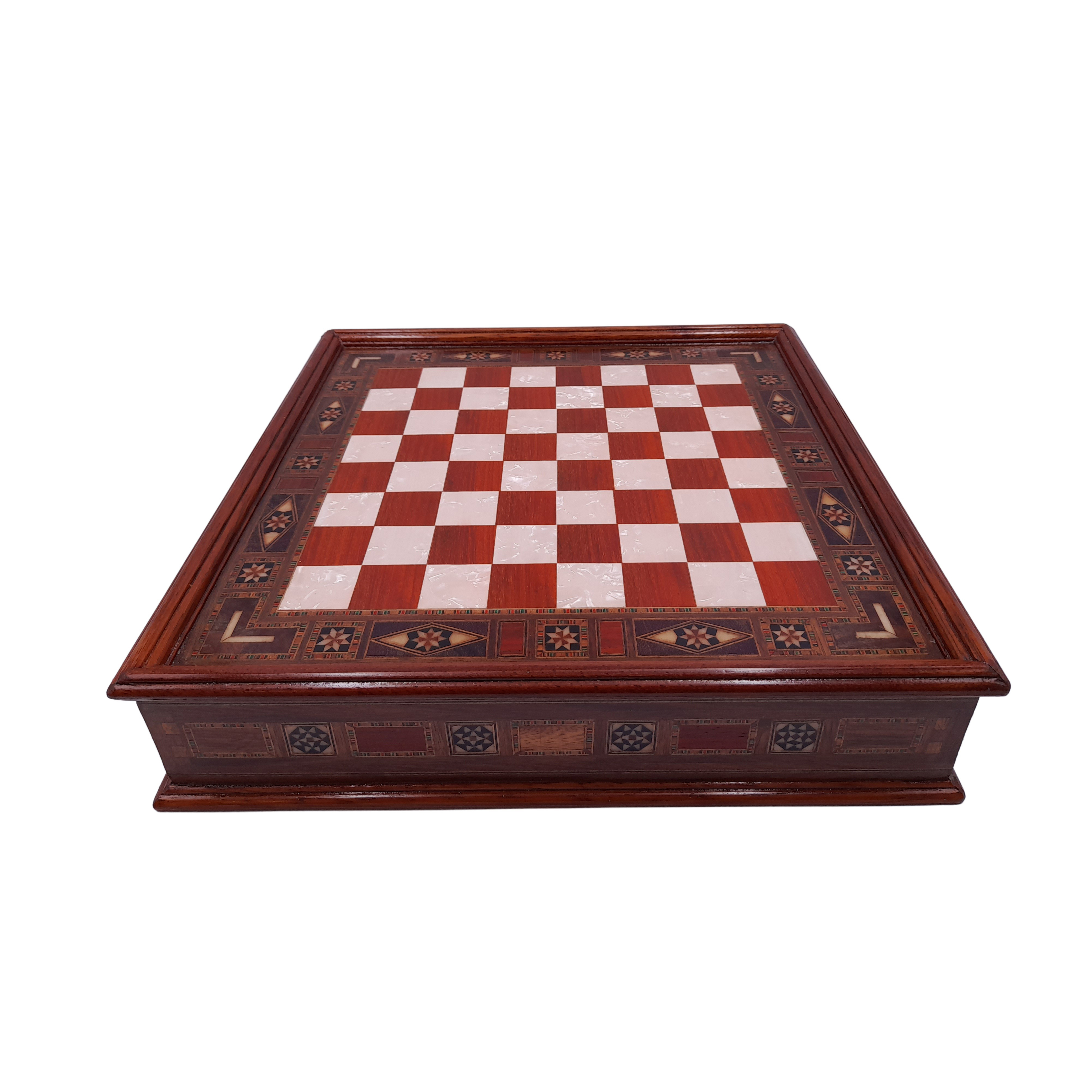 Joc sah IdeallStore®, Chess Master, 30x30 cm, lemn, maro, geanta transport - 1 | YEO