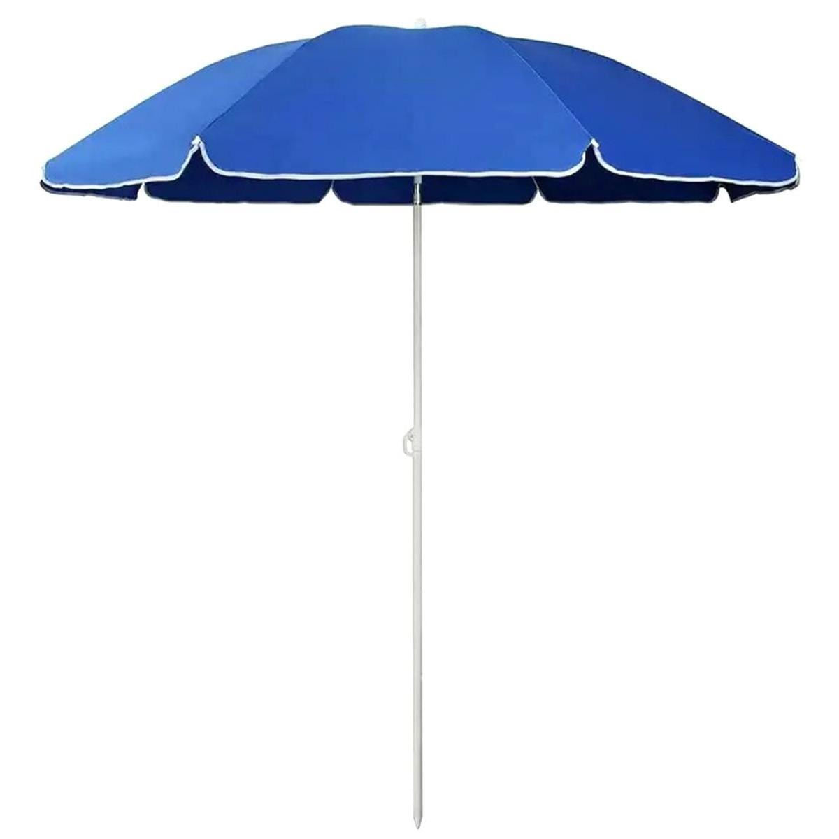 Umbrela de Plaja sau Gradina, albastra, model XL cu deschidere de pana la 160 cm