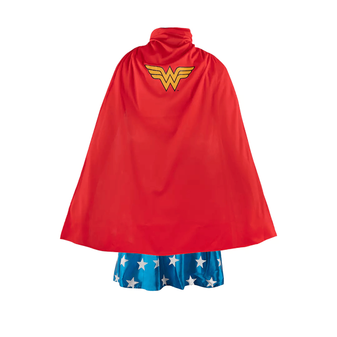 Costum Wonder Woman pentru copii IdeallStore®, Themyscira Princess, fusta si pelerina, poliester, 7-10 ani, albastru - 1 | YEO