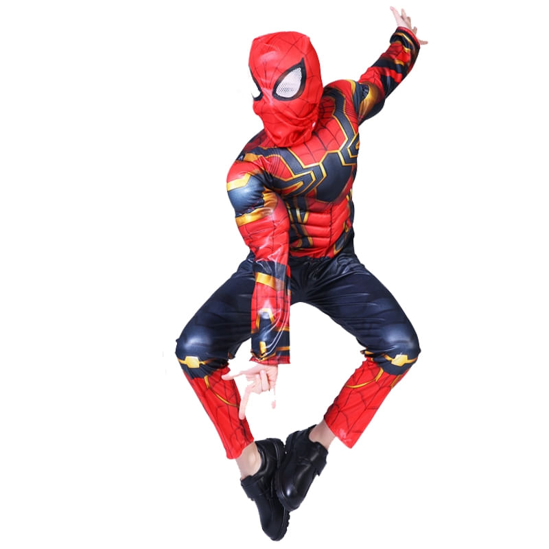 Set costum Iron Spiderman IdeallStore®, New Attitude, 8 ani, rosu - 1 | YEO