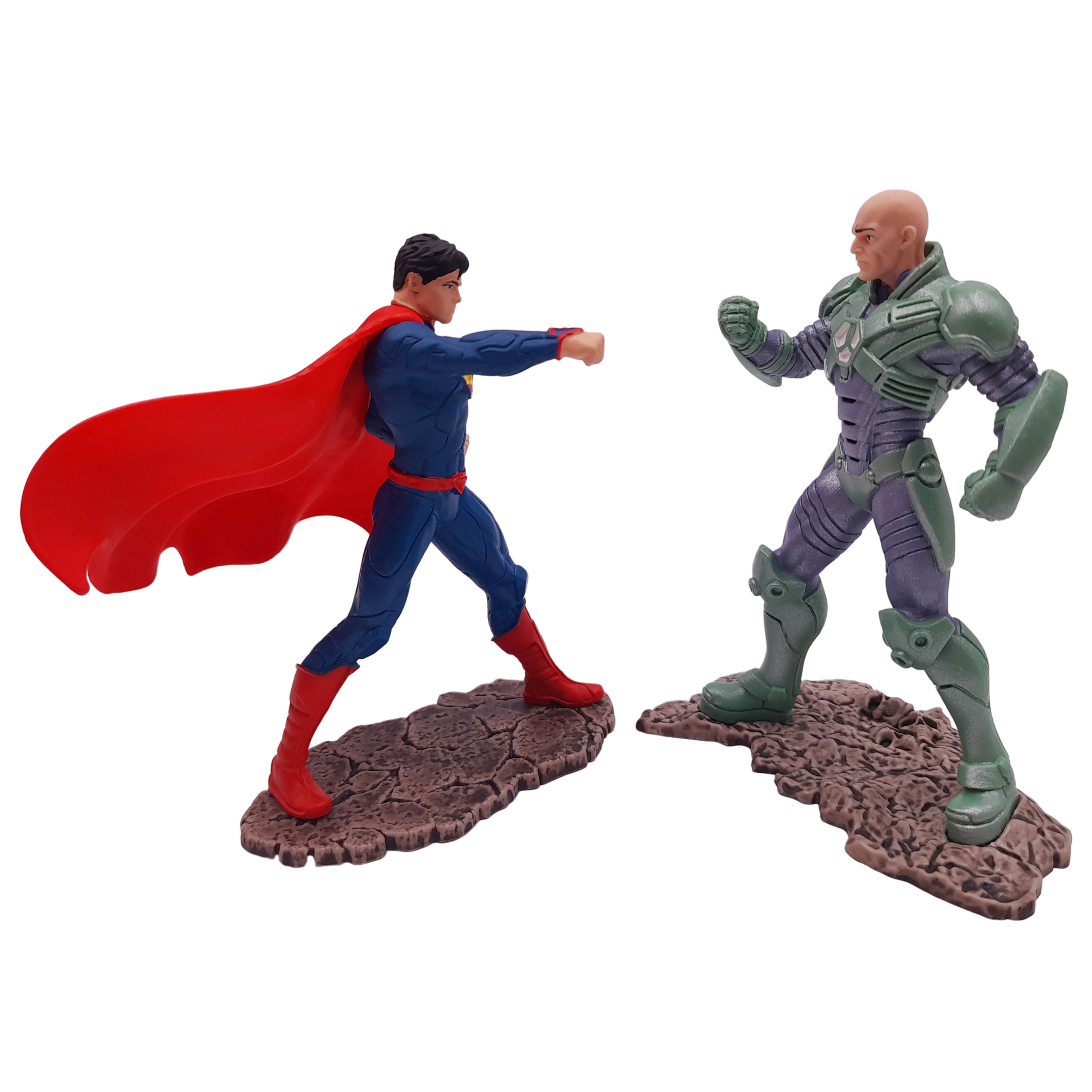 Set figurine IdeallStore®, Superman vs Lex Luthor, plastic, editie de colectie, 11 cm - 1 | YEO