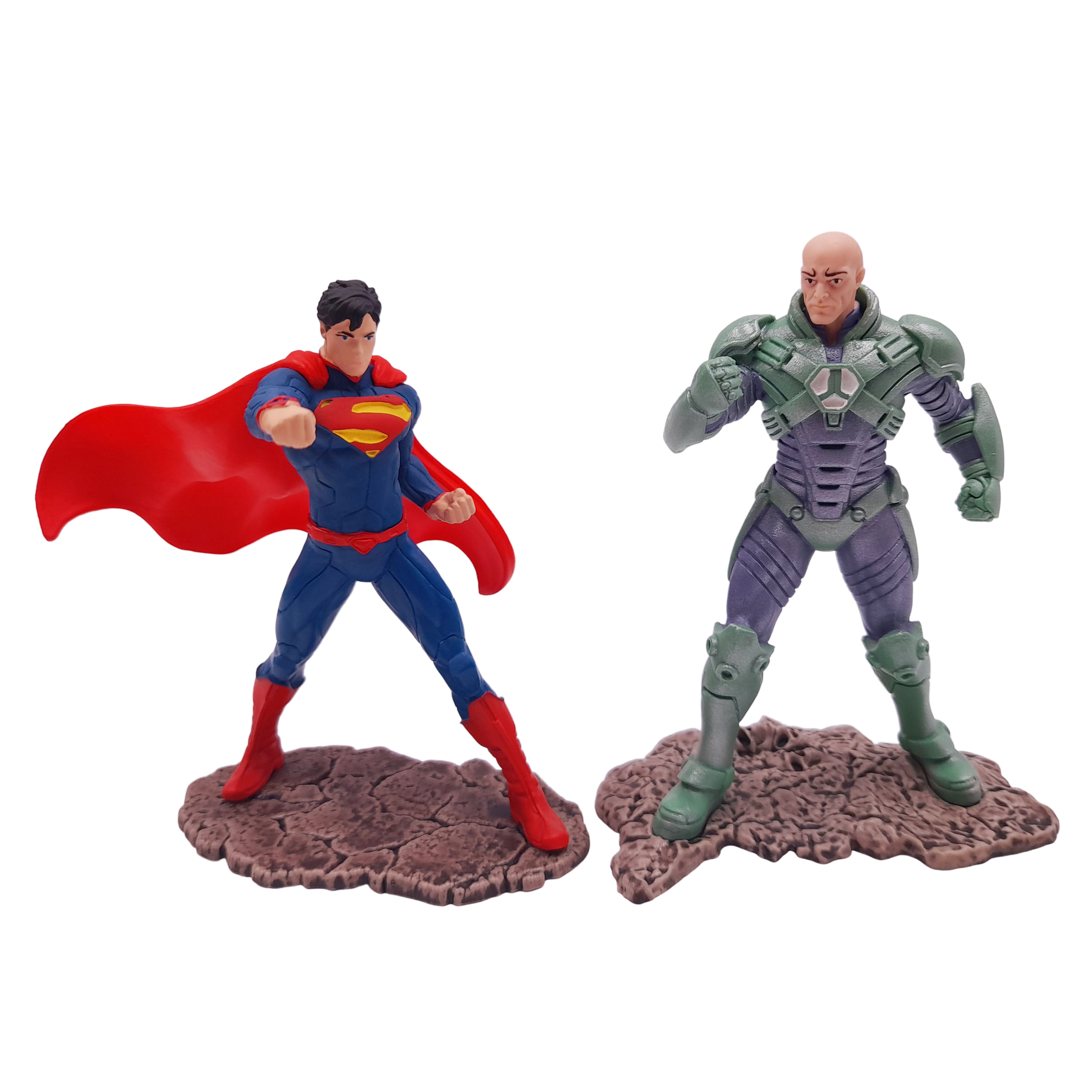 Set figurine IdeallStore®, Superman vs Lex Luthor, plastic, editie de colectie, 11 cm