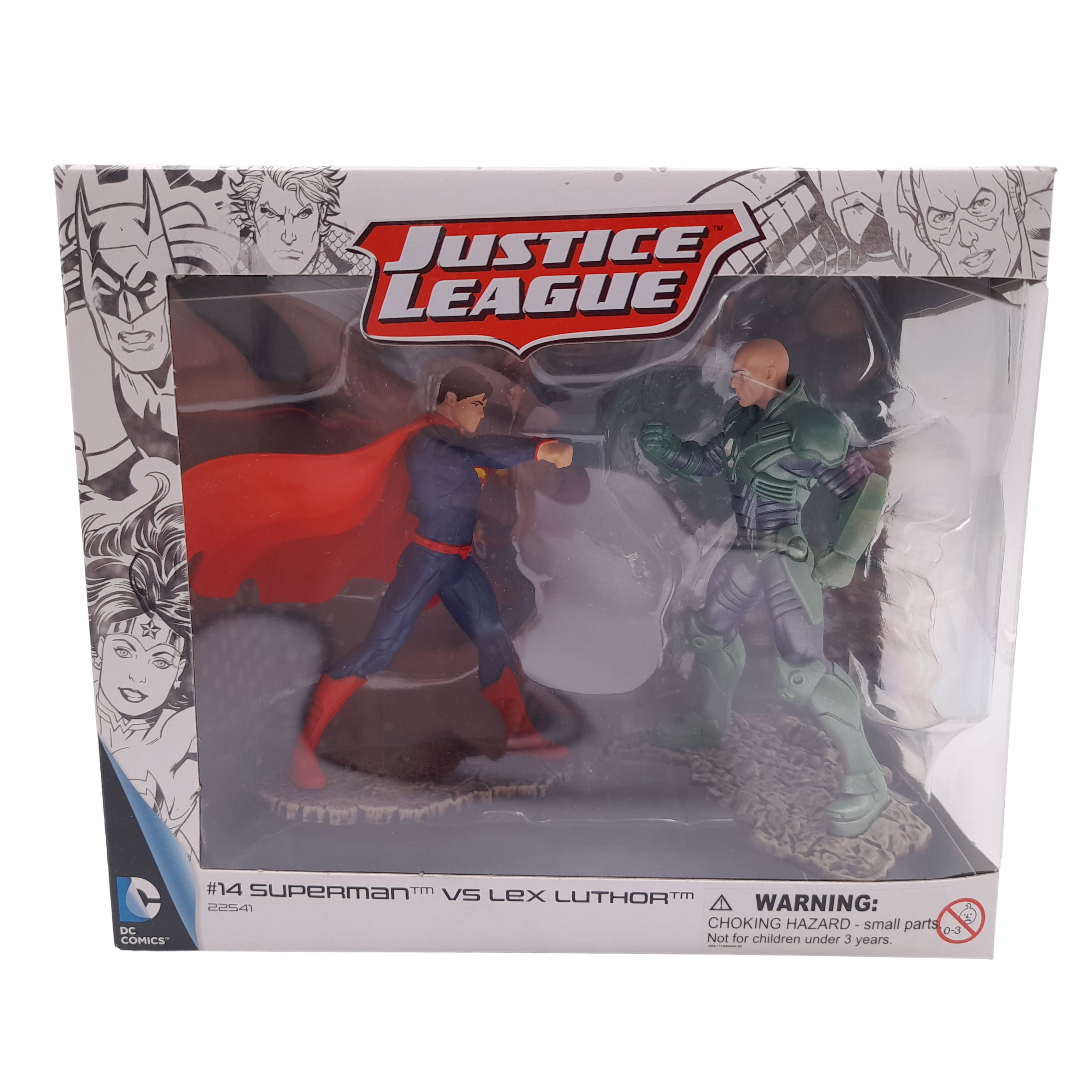 Set figurine IdeallStore®, Superman vs Lex Luthor, plastic, editie de colectie, 11 cm
