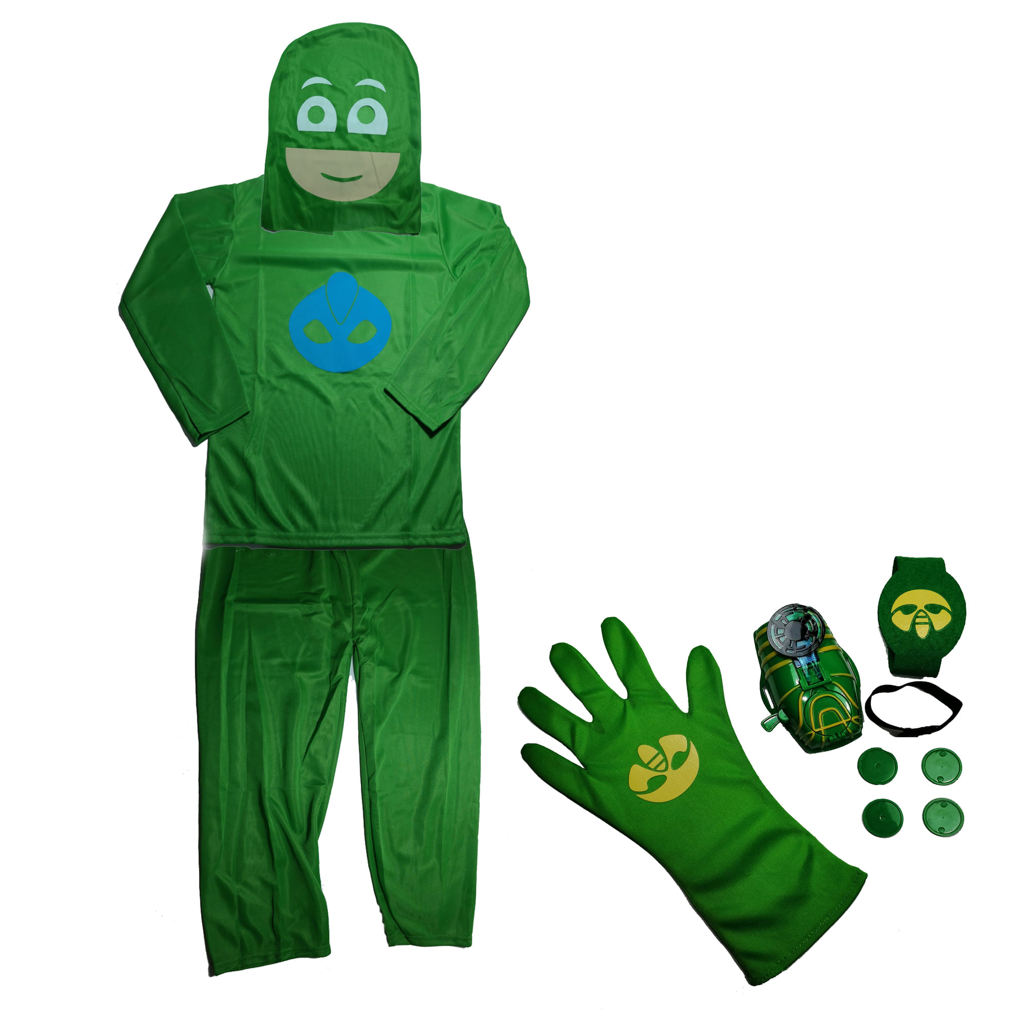 Set costum Eroi in Pijama IdeallStore®, marime 3-5 ani, 100-110 cm, verde