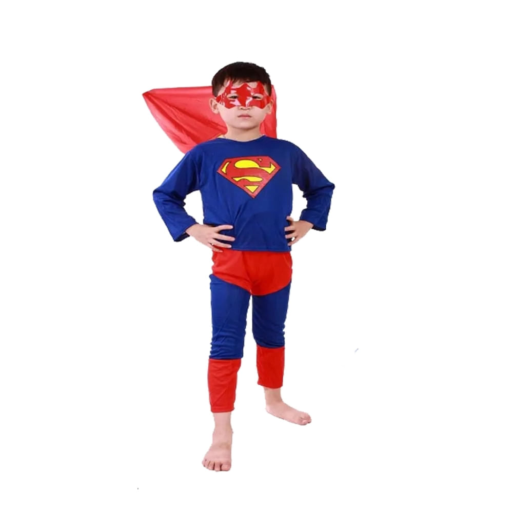 Costum tip Superman pentru copii marime S, 3 - 5 ani - 1 | YEO