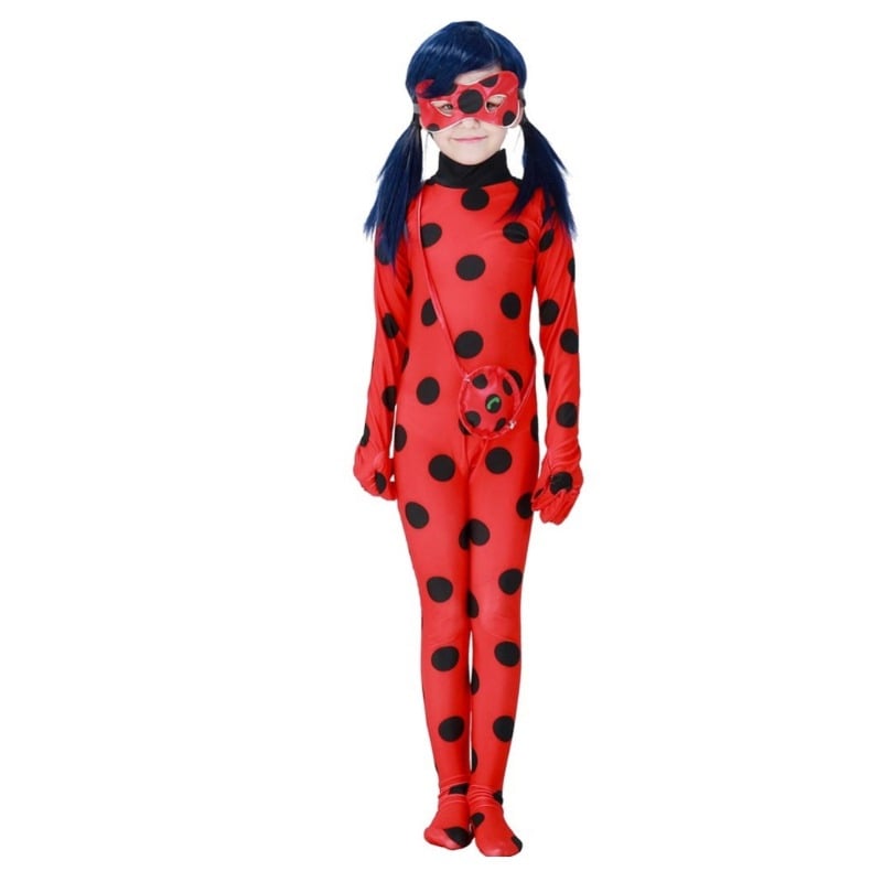 Costum clasic Buburuza Miraculoasa Ladybug pentru fata 110-120 cm 5-7 ani - 1 | YEO