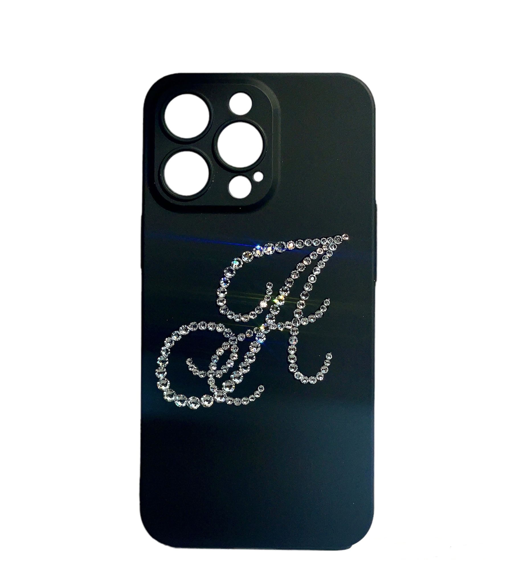 Husa cristale Swarovski personalizata , compatibila cu iphone 11 , negru