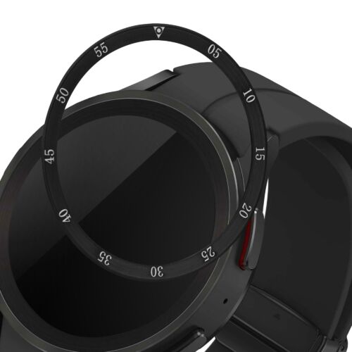 Rama cadran kwmobile pentru Samsung Galaxy Watch 5 Pro (45mm), Aluminiu, Negru/Gri, 60204.01