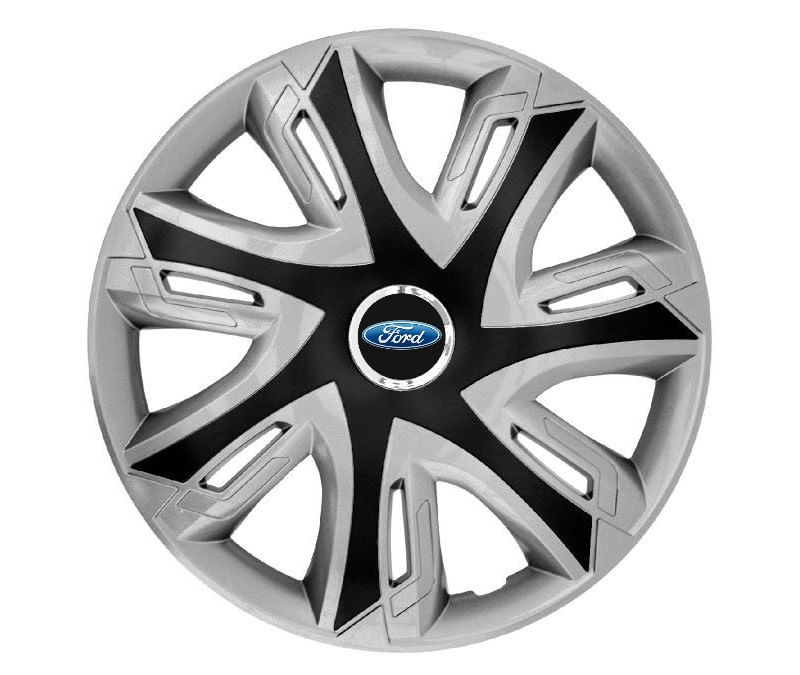 Set 4 capace roti Supernova silver/black R15 pentru gama auto Ford