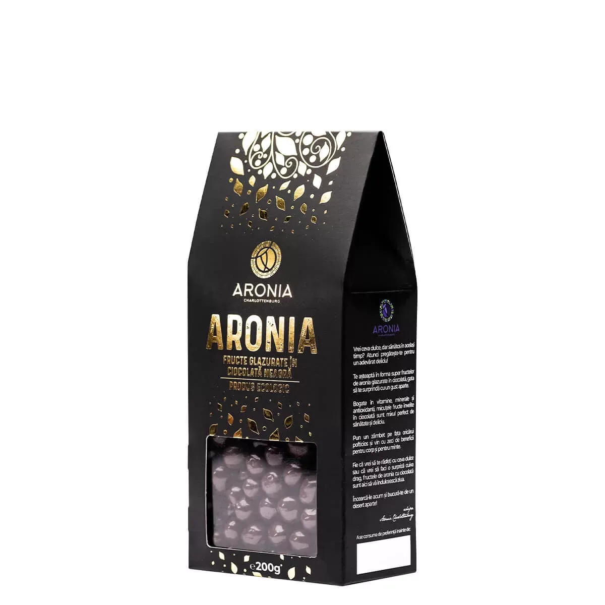 Fructe de aronia BIO glazurate cu ciocolata, 200 g - 3 | YEO