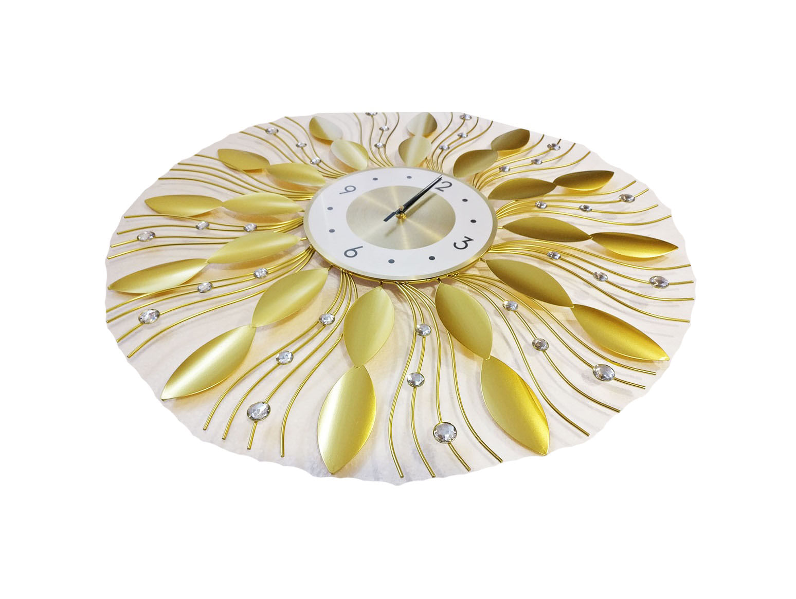 Ceas decorativ elegant, stil soare, silentios, 70 cm, 8179-2X